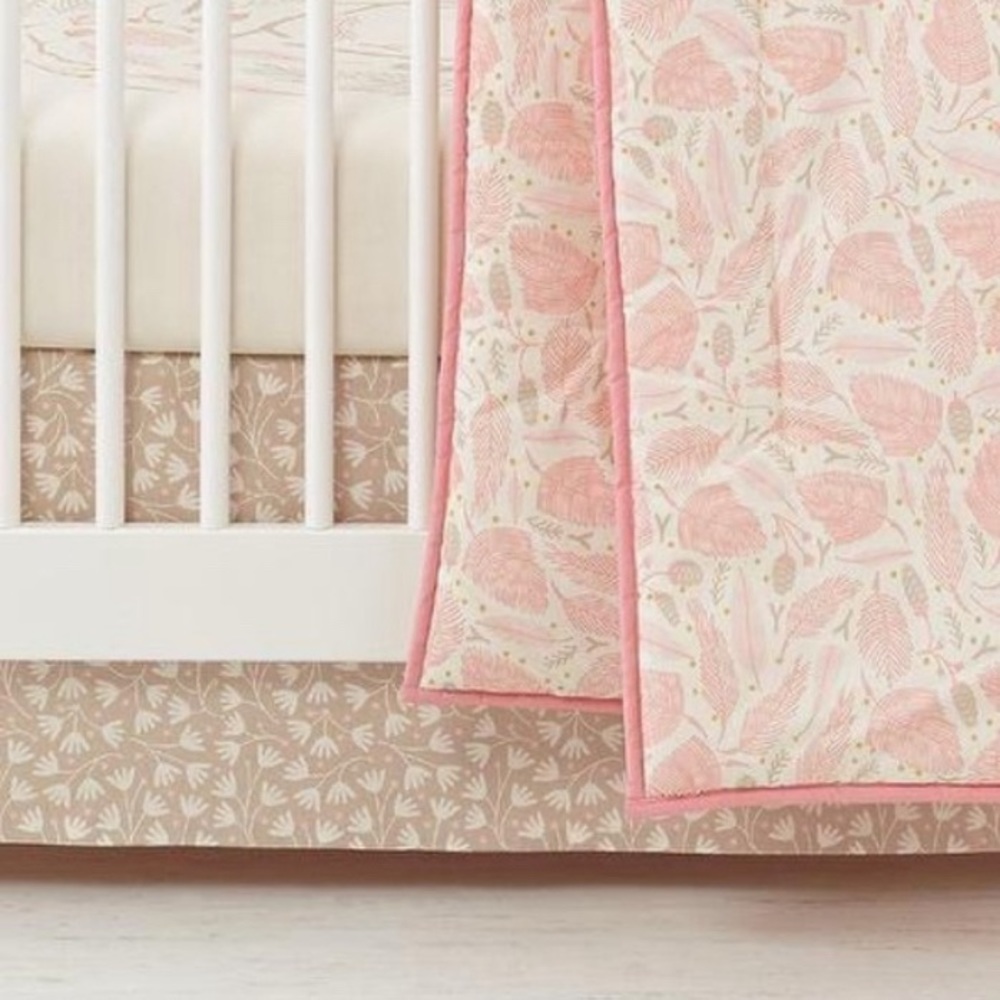 EUC Reversible Crib Skirt | Organic Cotton | The Land of Nod